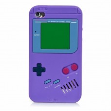 iPod Touch 4 - 3D Silicone Game Soft Protective Phone Cover Case - Purple